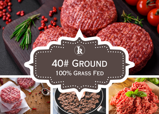 *Grass Finished* Ground 40LB Bundle 90/10